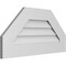 Ekena Millwork Octagonal Top Surface Mount PVC Gable Vent w/ 3-1/2"W x 1"P Standard Frame, 28"W x 14"H GVPOT28X1401SN - alternate 3